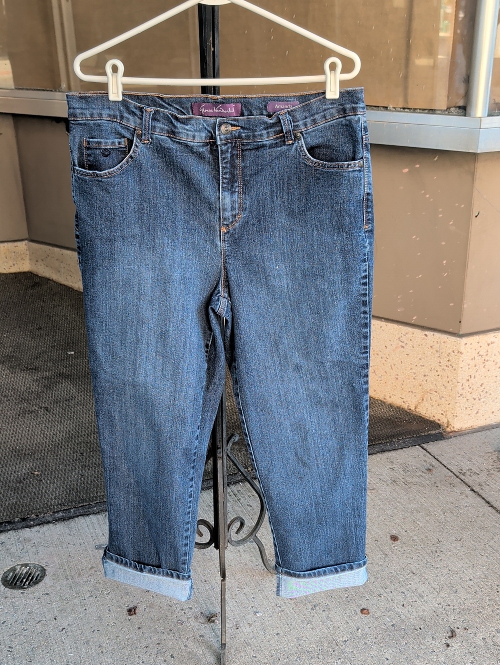 Gloria Vanderbilt Amanda Boyfriend Jeans - Blue Denim